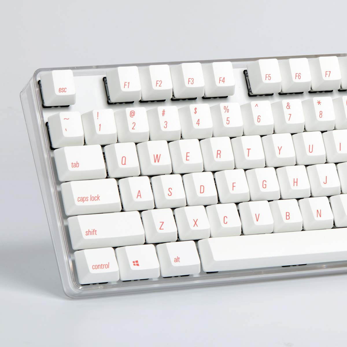 Qisan Magicforce N-key Rollover  Mechanical Keyboard Gaming Keyboard Cherry MX Brown  100% Full Size 108 Keys with White Backlight Case,PBT Keycaps