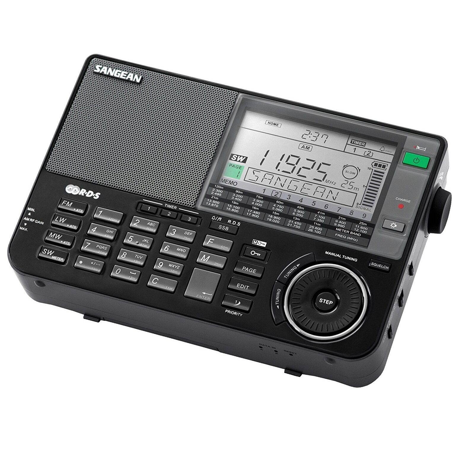 Sangean ATS-909X FM-RBDS AM FM / LW / SW World Band Receiver Radio in Black New