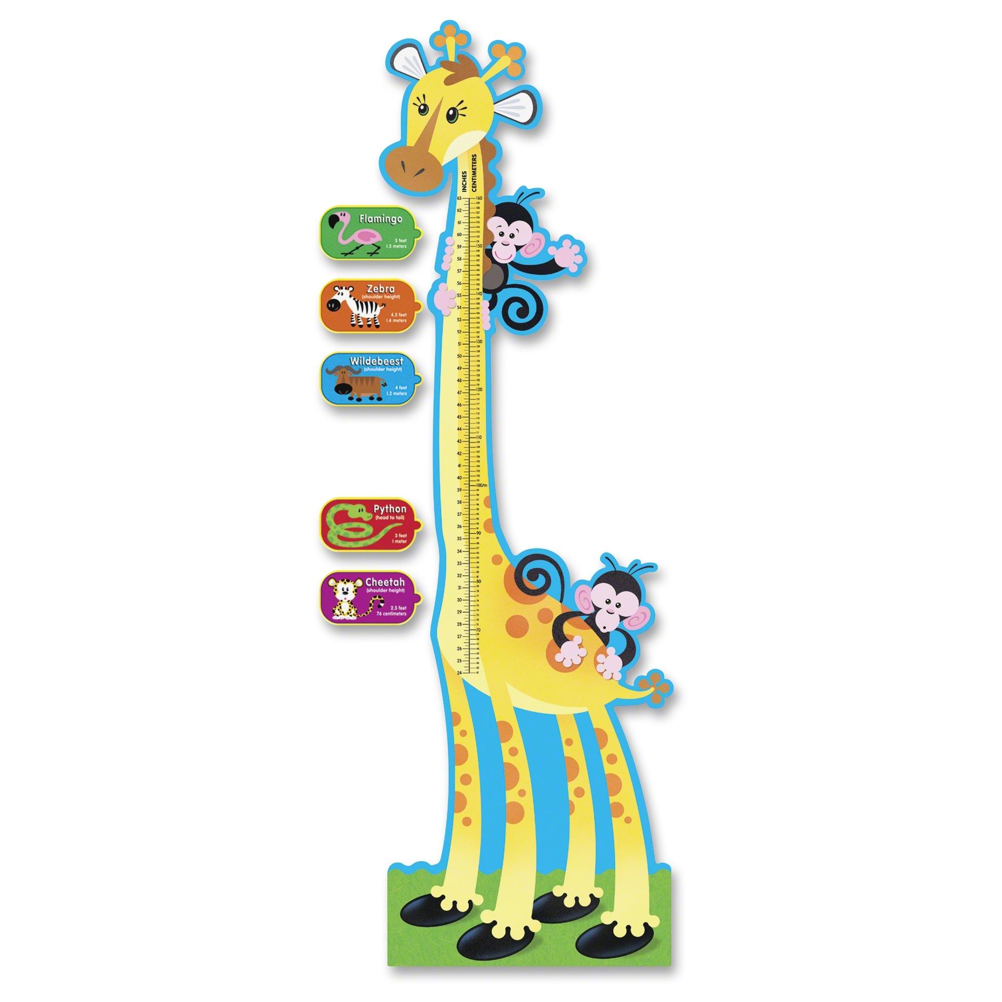 Trend Giraffe Growth Chart Bulletin Board Set 6 ft T8176