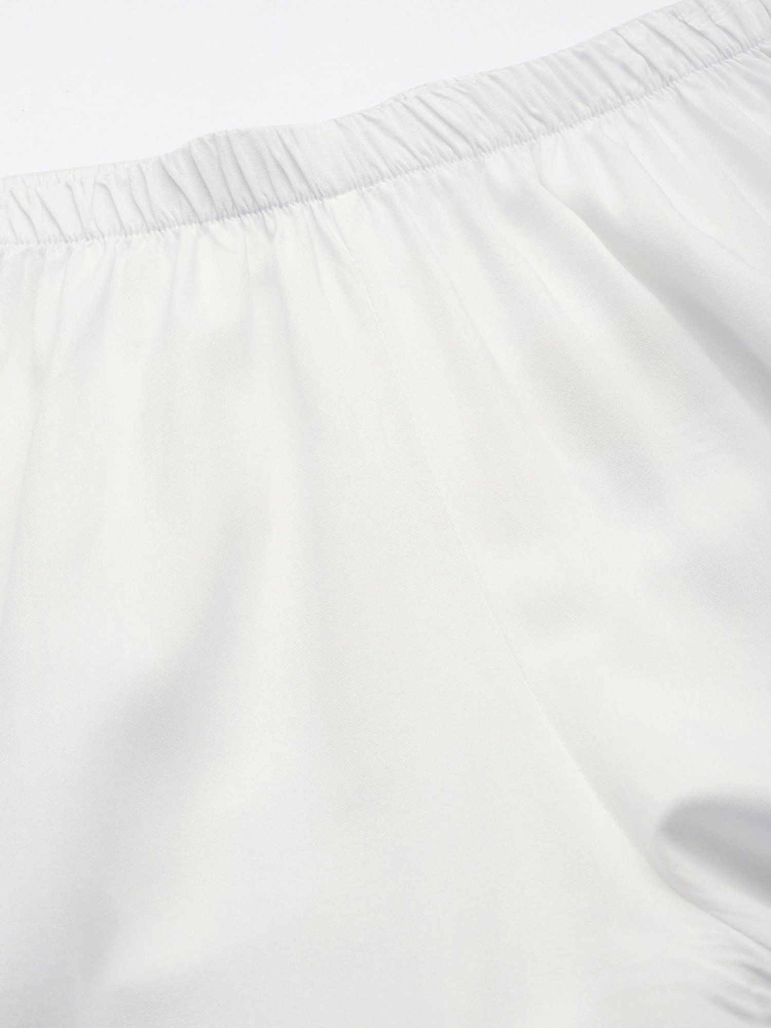 theRebelinme White High Rise Regular Fit Palazzos