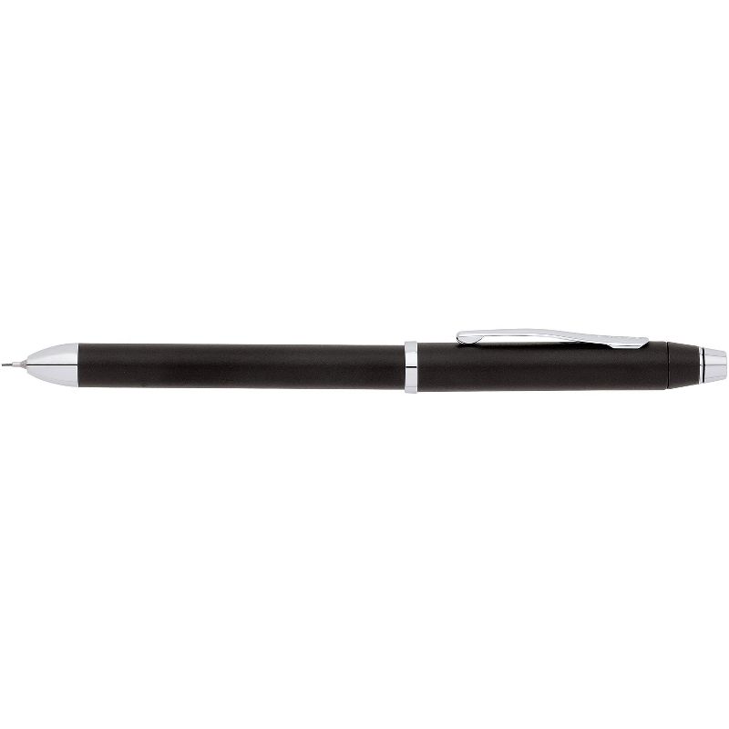 Cross Tech3+ Retractable Ballpoint Pen Black Barrel Black/Red Ink Medium Point AT00903