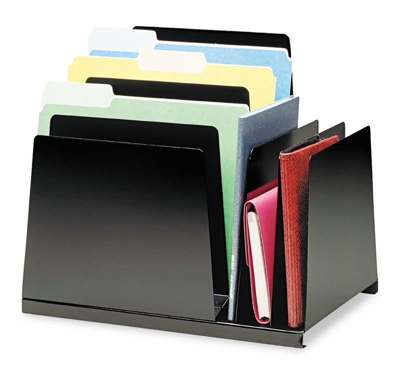 SteelMaster Slanted Combination File Eight Sections Steel 15 1/4 x 11 x 12 3/4 Black 2648S2VBK