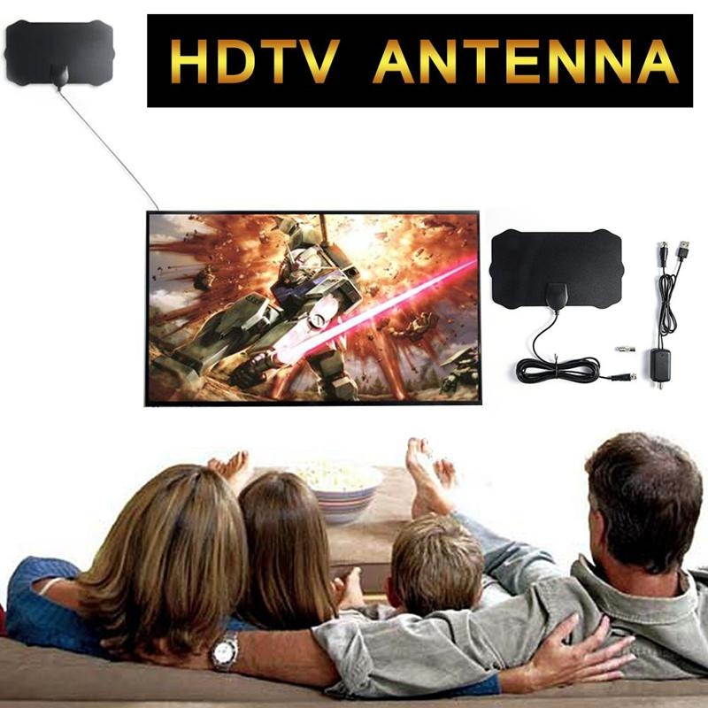 120 Miles Antena Digital HDTV Indoor HD TV Antenna with Amplifier Signal Booster TV Radius Surf Fox Antena HD TV Antennas Aerial