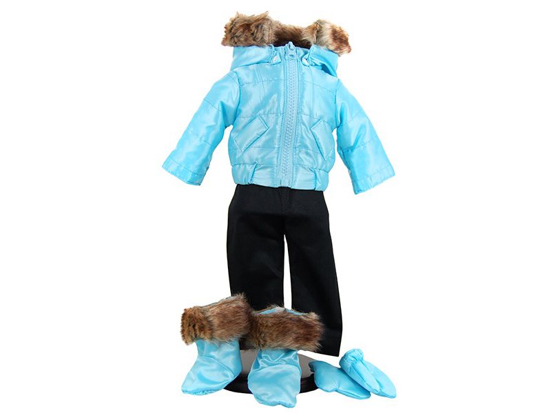 The Queen's Treasures 18 Inch Ski Wear Doll Clothes Outfit, 6pc Zippered Jacket, Pants, Gloves, Boots