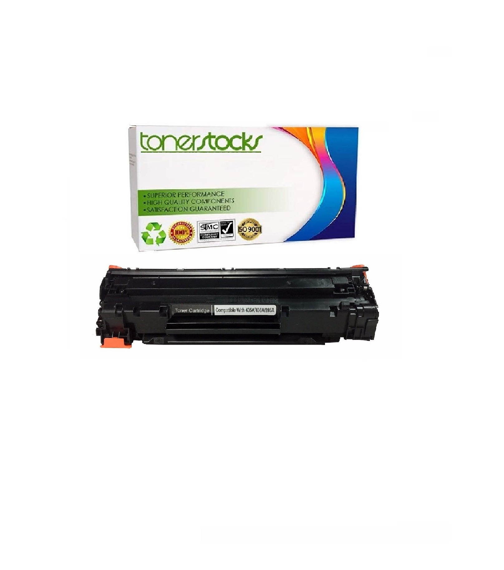 Tonerstocks 1 Pack 85A CE285A Toner Cartridge Compatible for HP  LaserJet P1102w M1212nf HP LaserJet Pro P1100 P1102 P1102w M1212nf M1217nfw Printer - Black