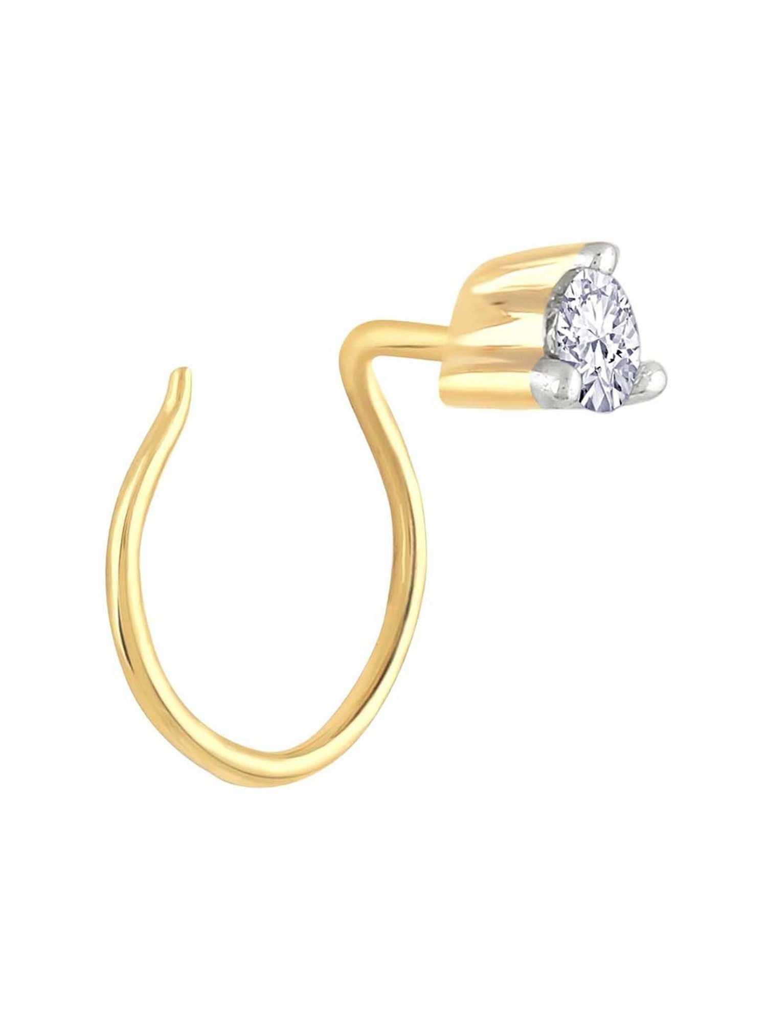 Malabar Gold and Diamonds 18 kt Gold & Diamond Nosepin