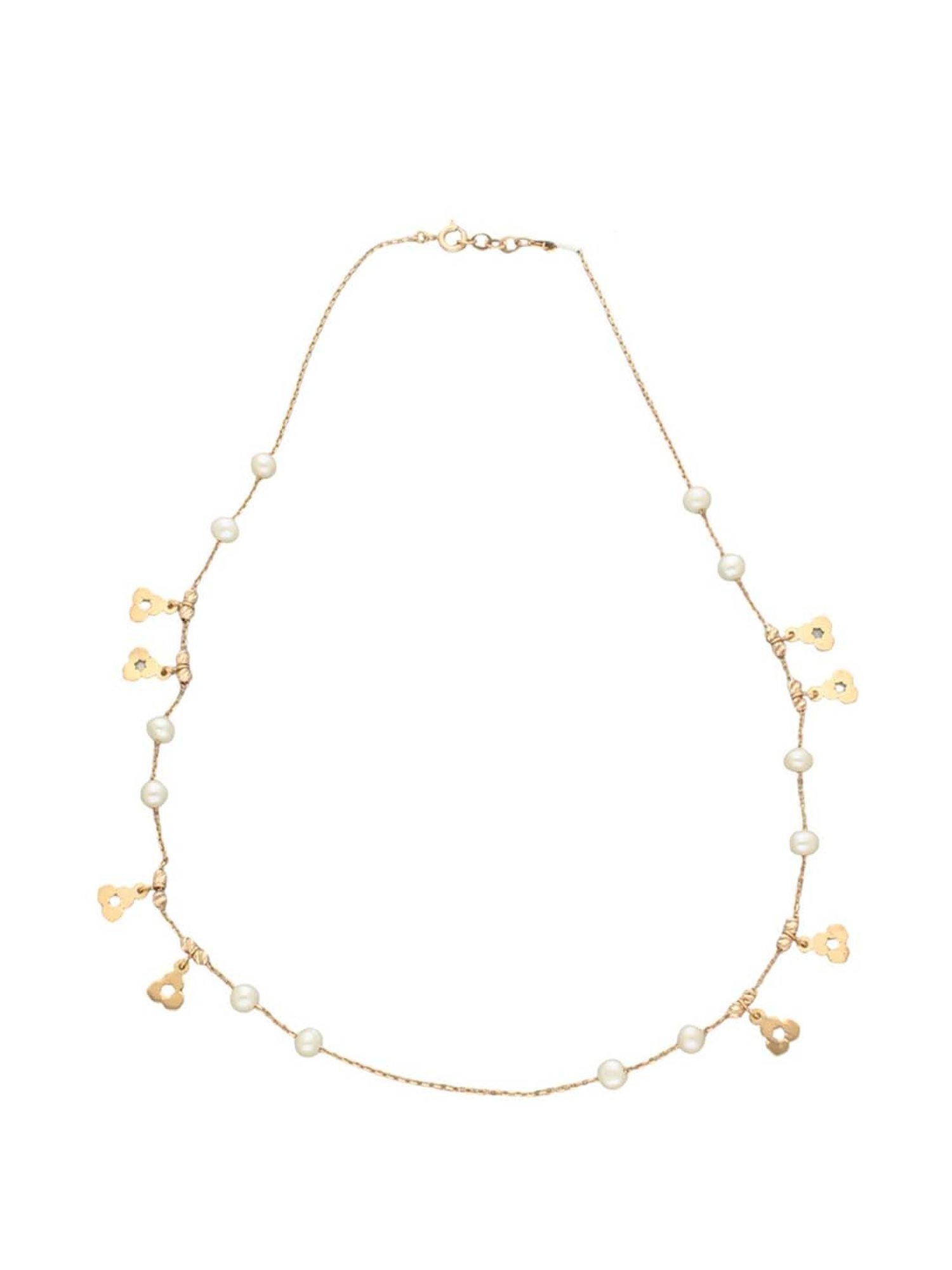 Sri Jagdamba Pearls 18k Qiya Designer Gold Chain