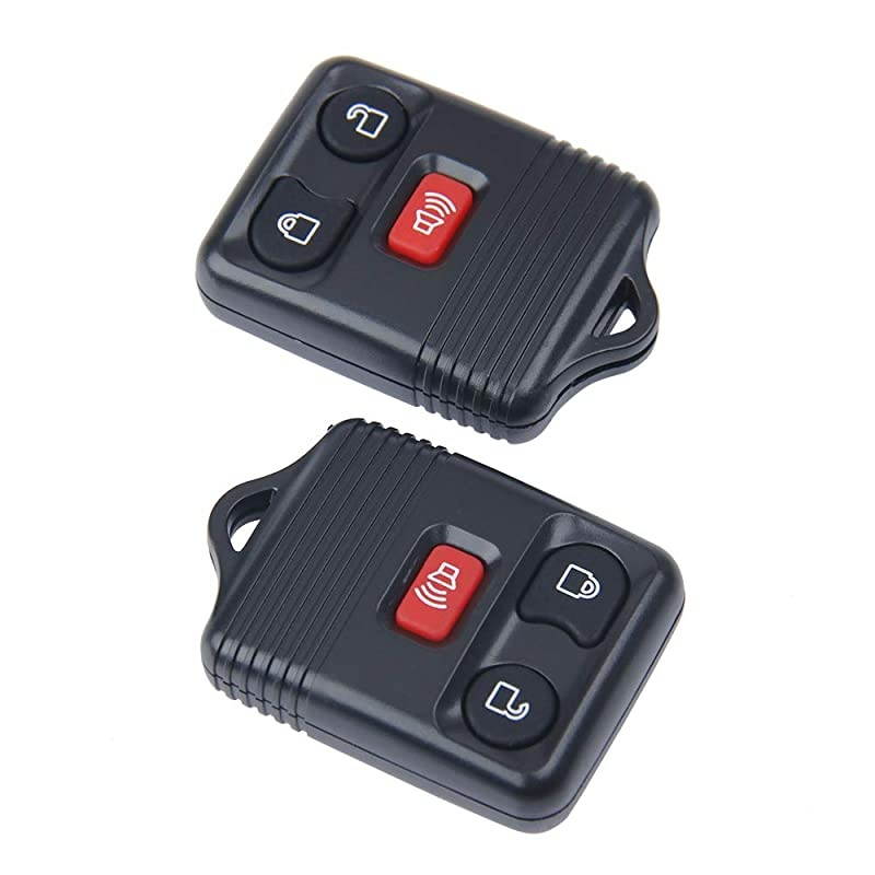 2 Replacement Keyless Entry Remote Key Fob Clicker Transmitter for Ford 19982016 F150 F250 F350 Mazda Mercury Lincoln 3 Button