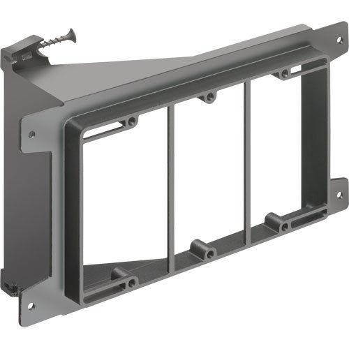 Arlington LVS3 3-Gang Screw On Low Voltage Mounting Bracket for New Construction