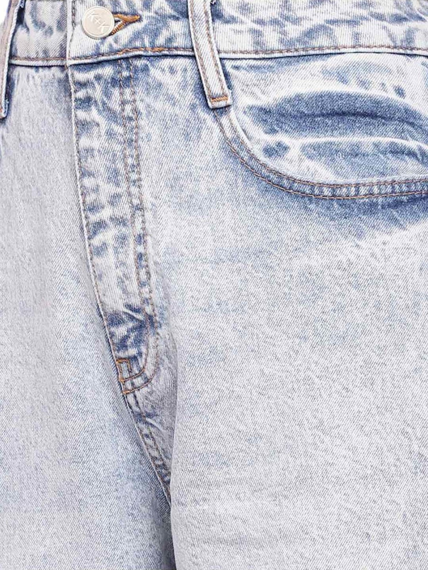 KENDALL + KYLIE Blue Cotton Mid Rise Jeans