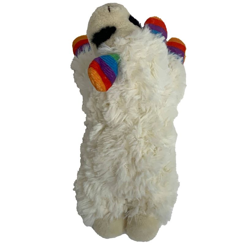 Multipet Pride Lamb Chop Rainbow Stripes Dog Toy - 6"
