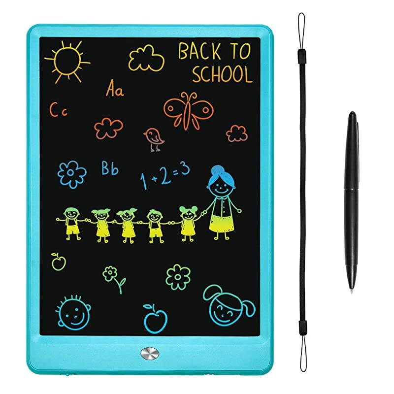 LCD Writing Tablets for Kids 10 inch Colorful Screen Electronic Drawing Pads Writing Board Drawing Tablet Doodle Board Writing Tablets Blue