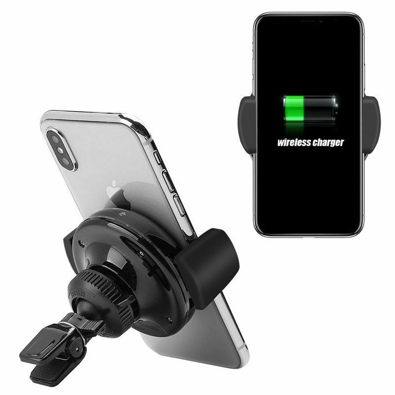Qi Wireless Car Charger Air Vent Mount Holder For iPhone X  Note 8 S8 S7