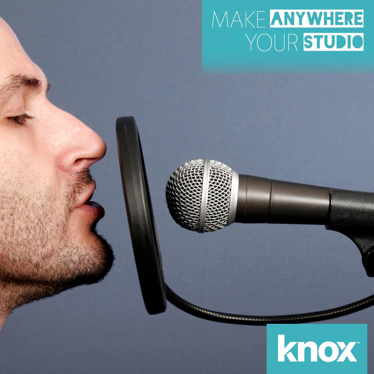 Knox Gear 38" Microphone Desktop Boom Arm (Black)