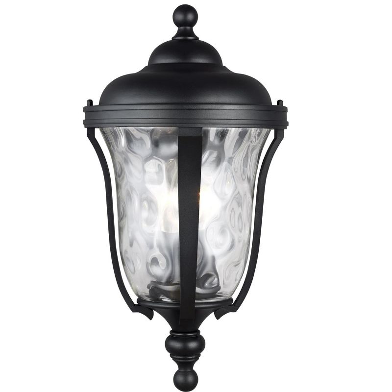 Sea Gull Perrywood 3 Light Black Outdoor Fixture 8614203-12