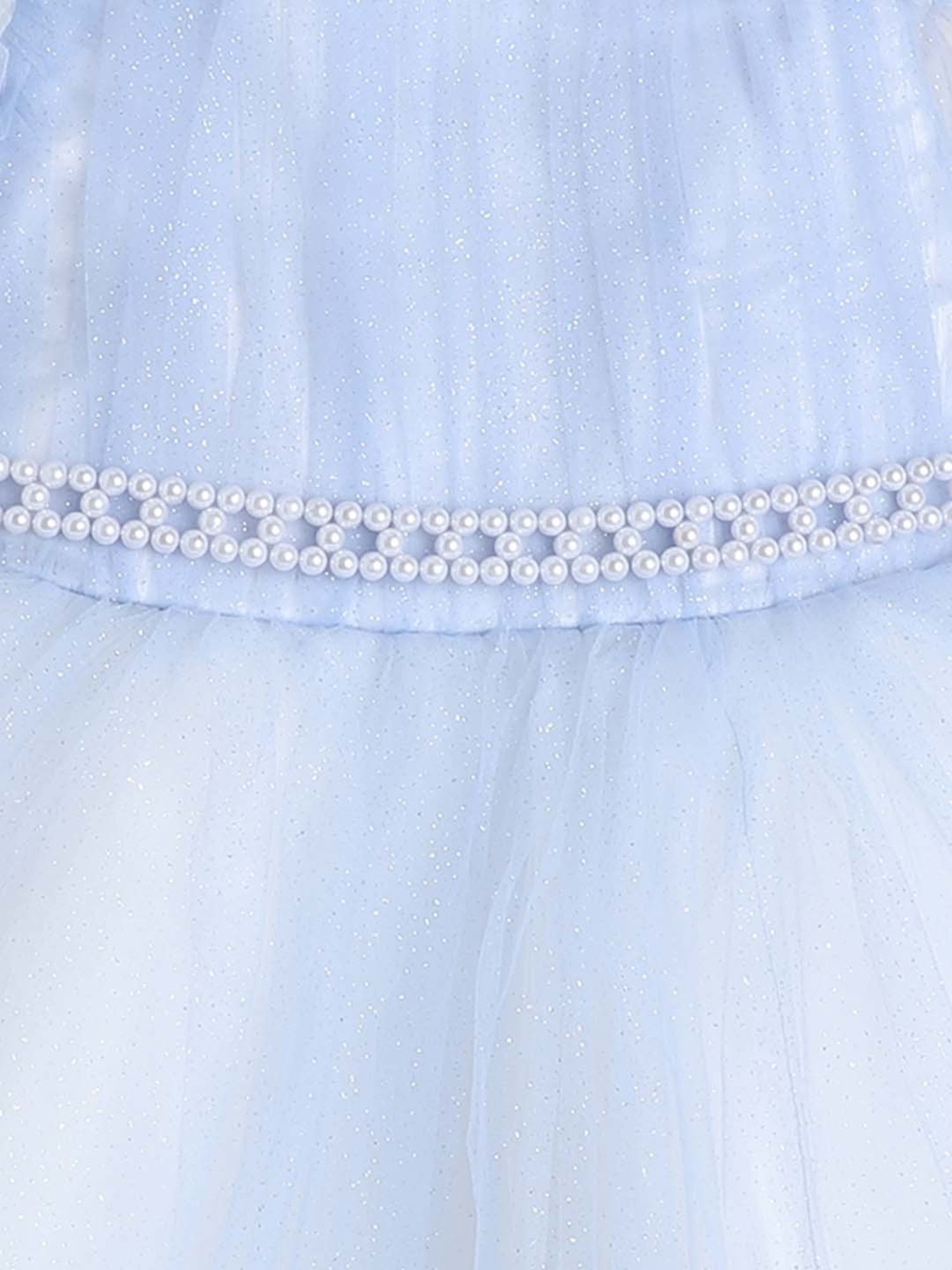 The Magic Wand Kids Blue Embellished Dress