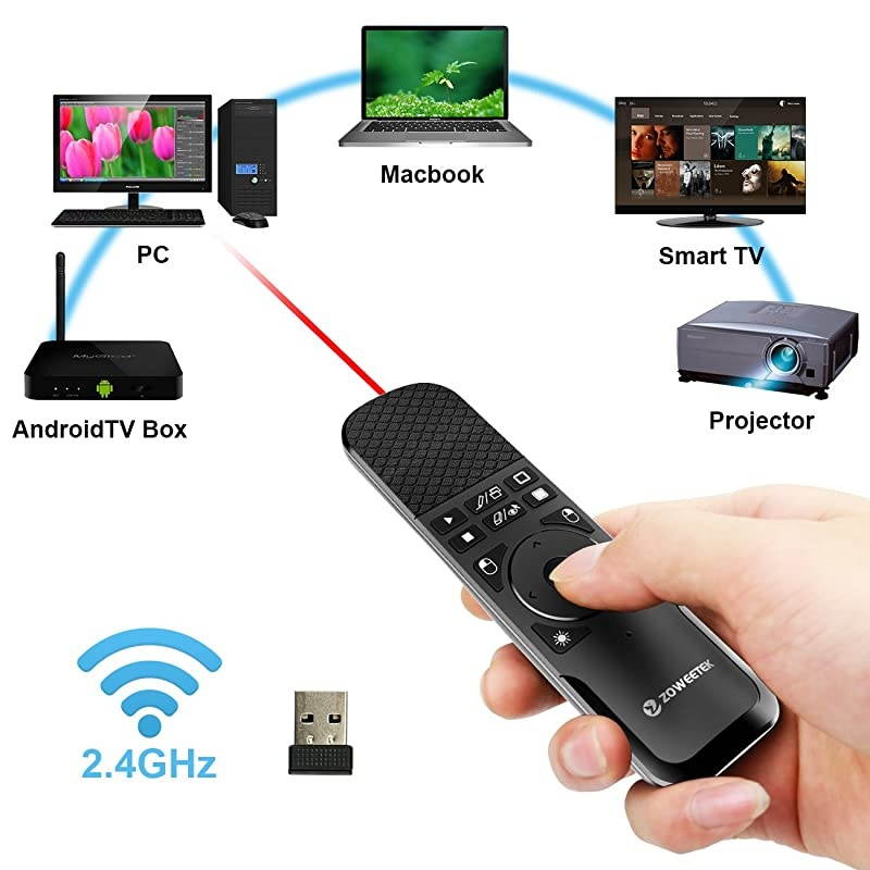 Wireless Presenter with Mouse Functions, 2.4GHz PowerPoint PPT Remote Control Clicker