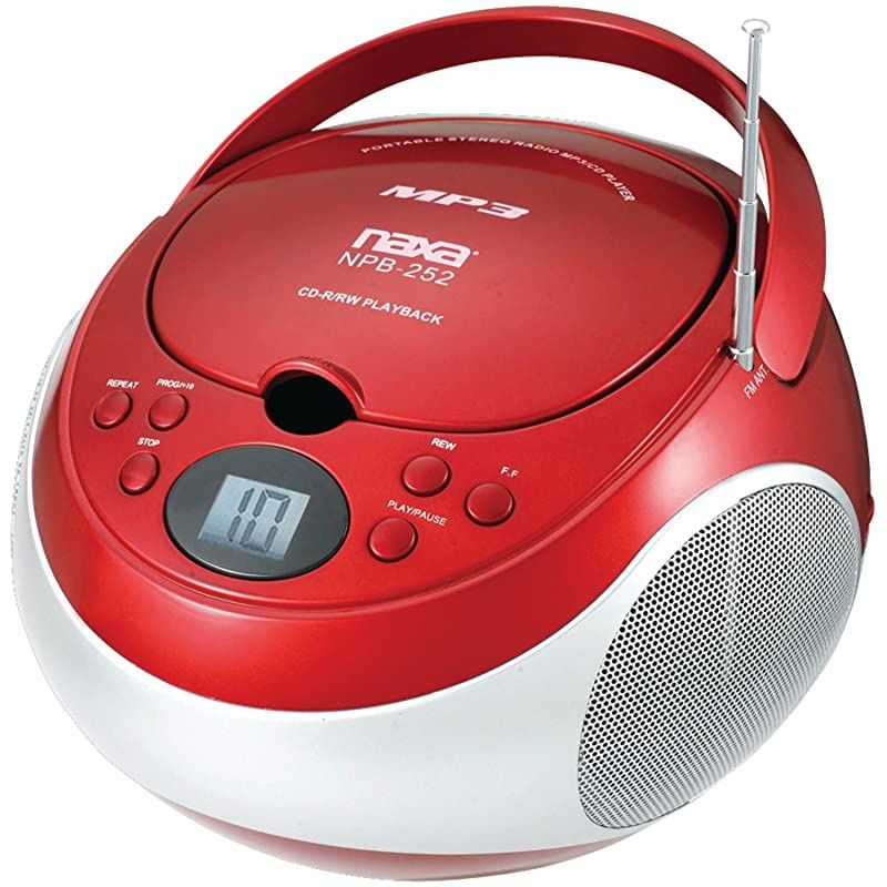 PC807B Personal Portable MP3CD Player with AntiSkip Protection with Stereo Earbuds BlackGray