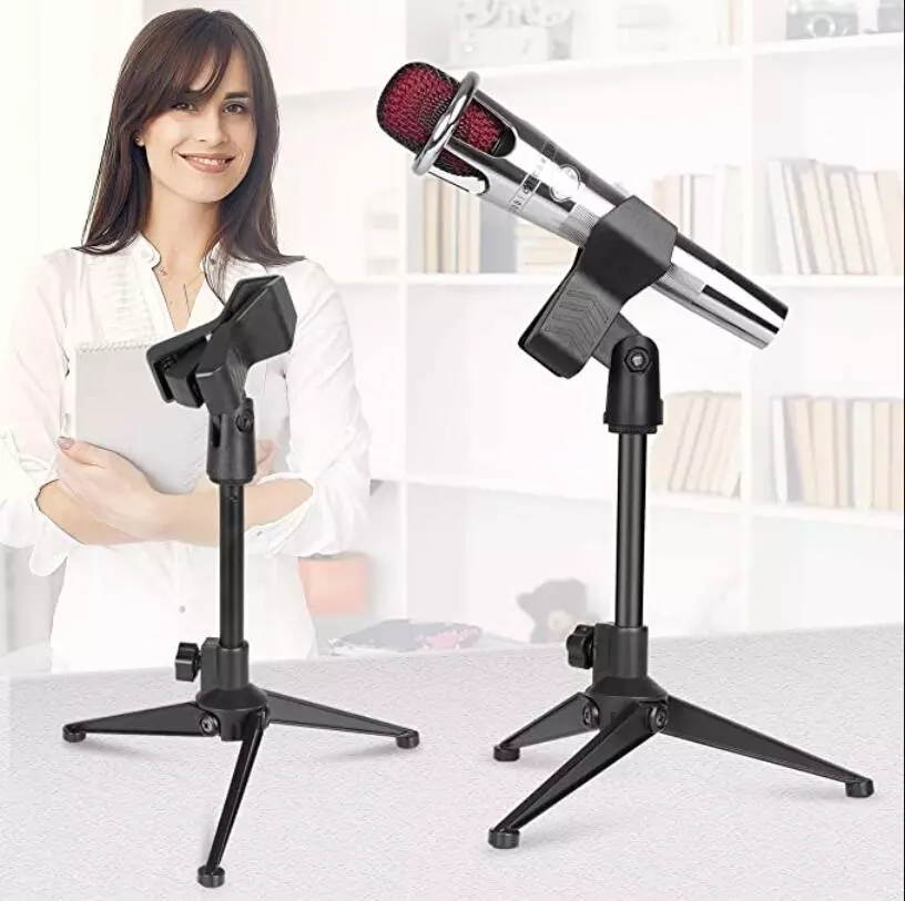Depusheng Microphone Stand Desktop Tripod Stand Wired Wireless Microphone Stand Desktop Microphone Stand