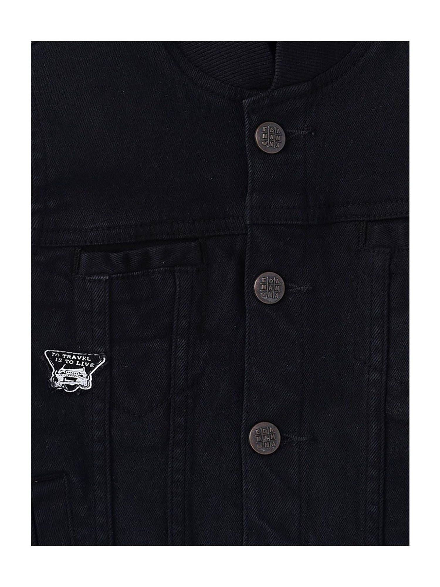 Allen Solly Junior Navy & Green Color Block Full Sleeves Jacket