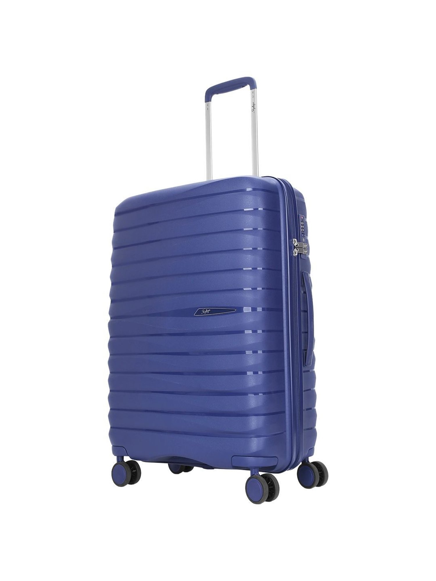 Skybags FLOAT Blue 8 Wheels Hard Cabin Trolley Bag 45.5