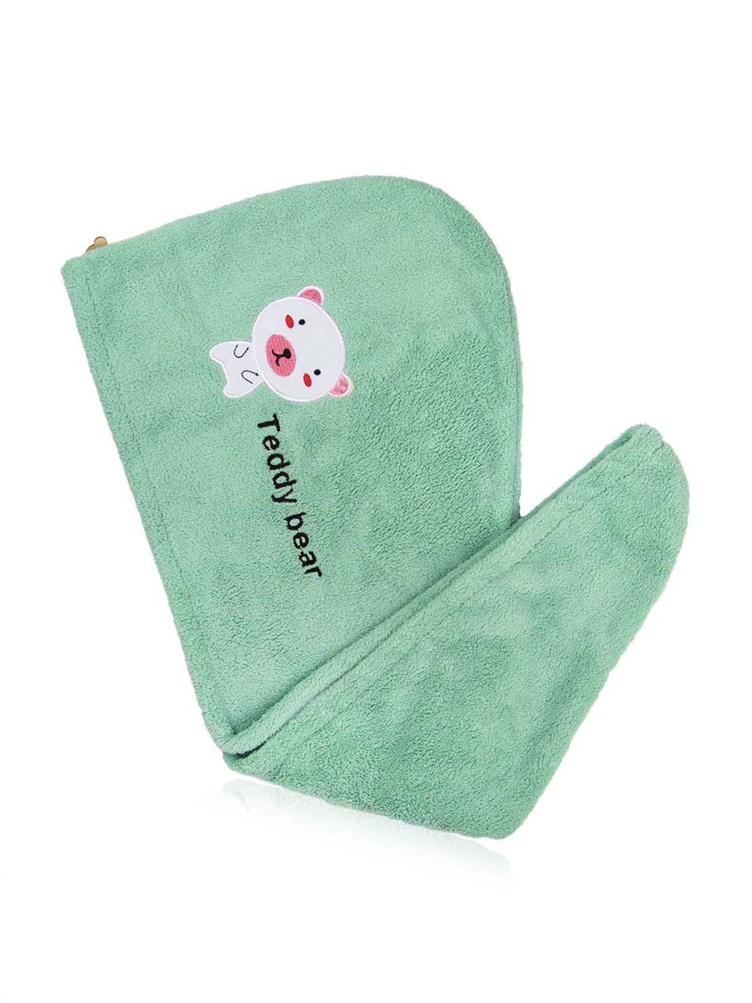 Streak Street Microfiber Hair Wrap Towel Pistachio Teddy