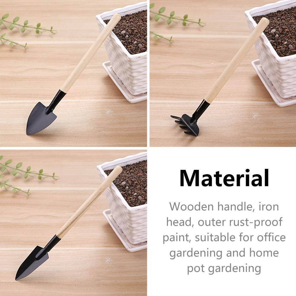 Home Gardening Tool Set Balcony Home-grown Mini Digging Suits Three-piece Shovel Rake Garden Tools Combination