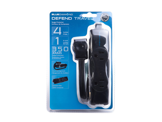 Defend Travel Surge Protector  , 1ft