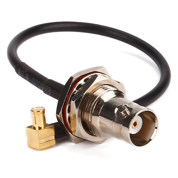 BNC Female to MMCX Plug Male Right Angle Adapter RG174 Cable For Wi-Fi WLAN