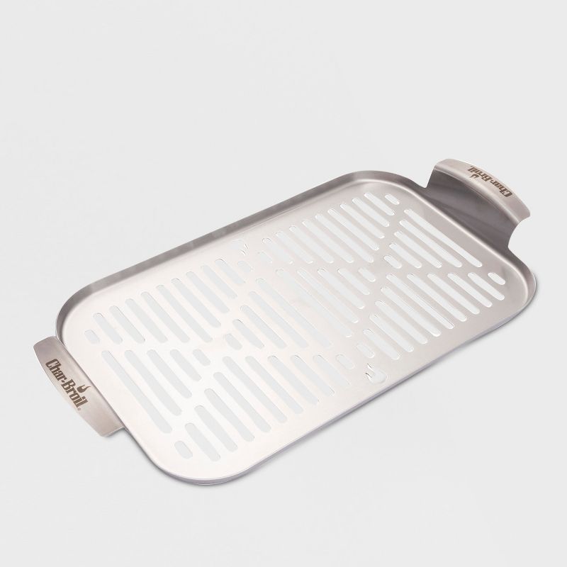 Char-Broil Grill Cookware Grill Topper Pan - Silver