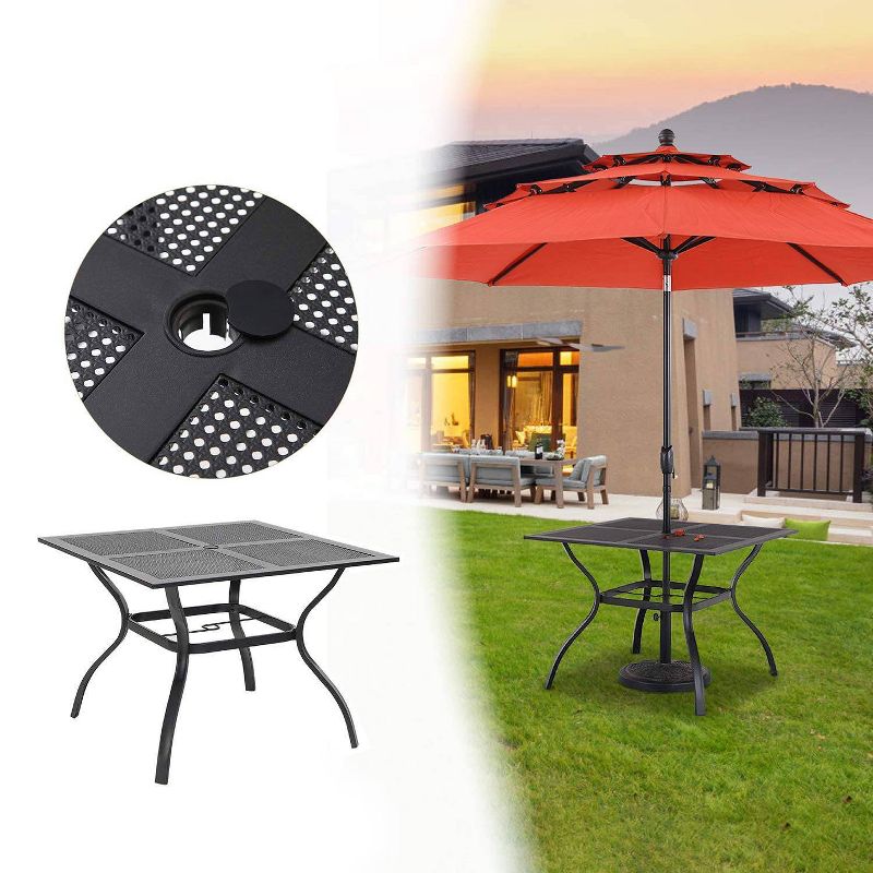 7pc Classic Outdoor Patio Dining Set Gray Wash - Saracina Home