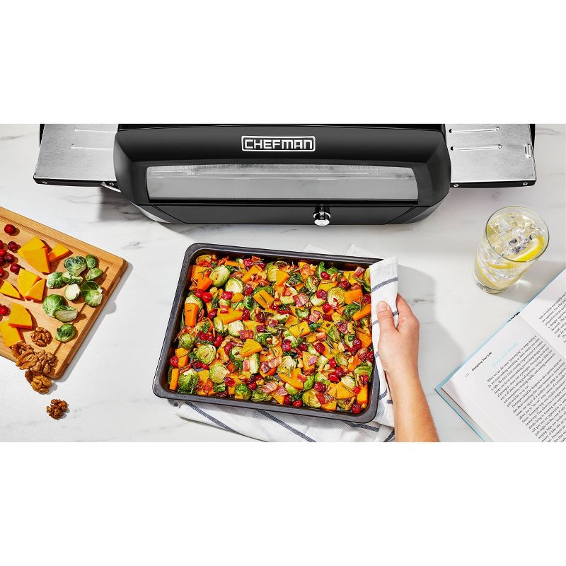 Chefman Conveyour Toaster Oven with Infrared Heating Technology - Black