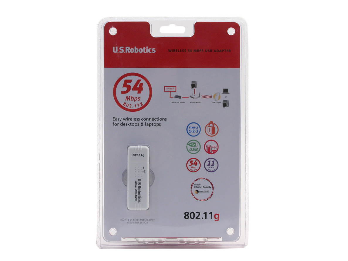 U.S. Robotics USR805422 USB 2.0 Wireless Stick