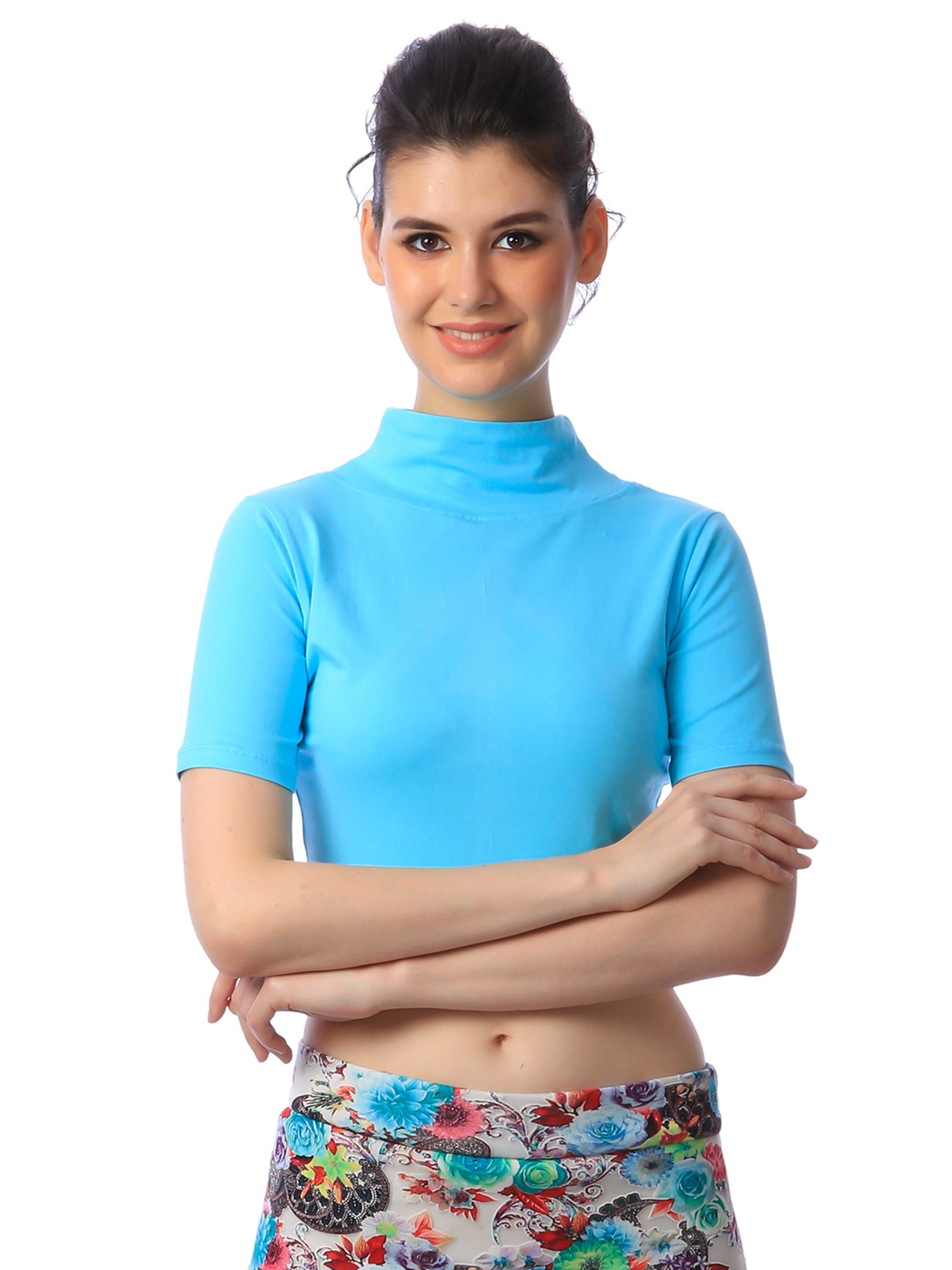 Scorpius Sky Blue Crop Top