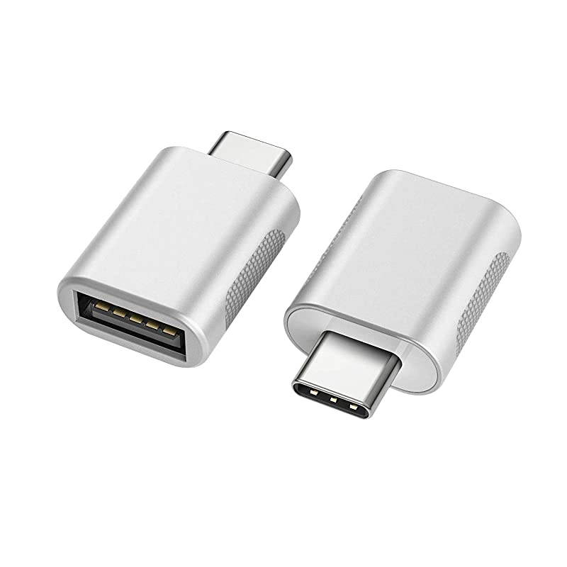 USB C to USB Adapter2 PackUSBC to USB 30 AdapterUSB TypeC to USBThunderbolt 3 to USB Female Adapter OTG for MacBook Pro 2019MacBook Air 2020iPad Pro 2020More TypeC DevicesSilver