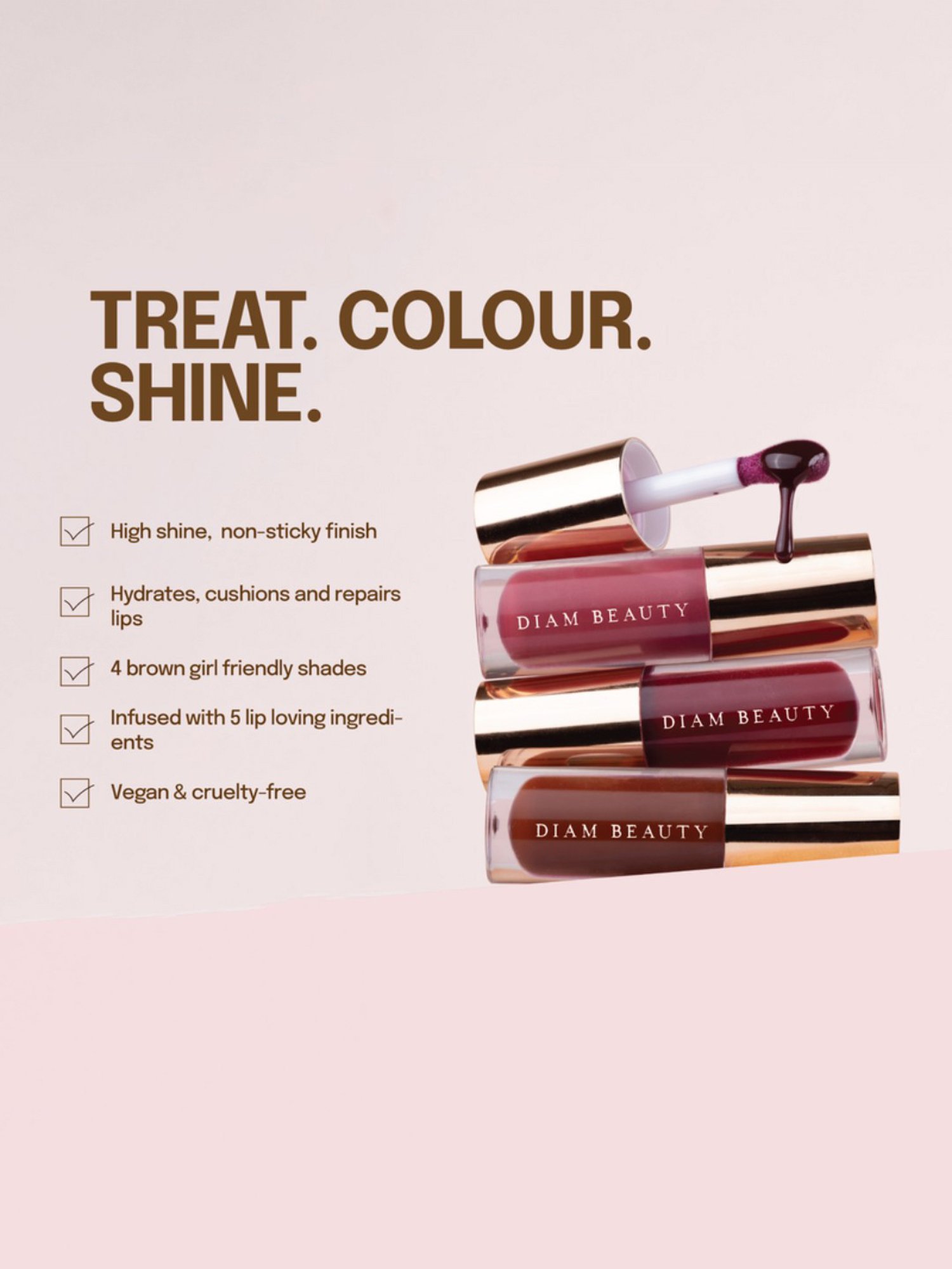 DIAM BEAUTY Love Potion Lip Oil Strawberry - 5 ml