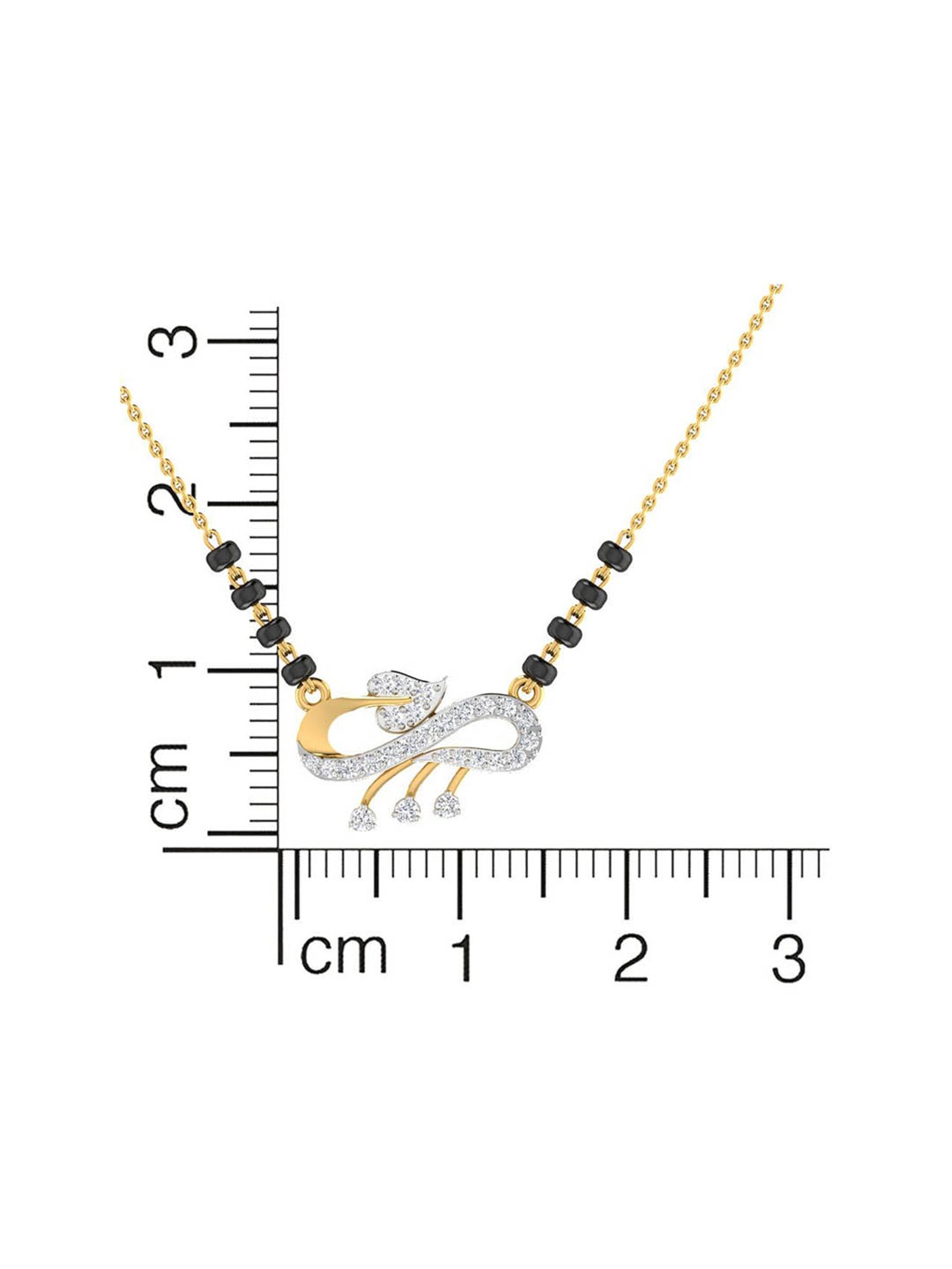 Waman Hari Pethe Jewellers 18k Gold & Diamond Mangalsutra for Women