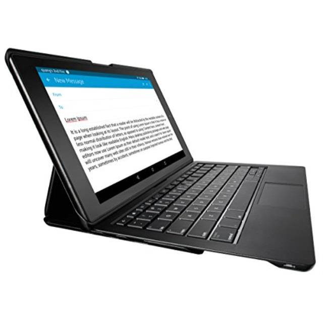 Amazon Keyboard/Cover Case for 10" Tablet - Black - 6.6" Height x 10.4" Width x 0.8" Depth