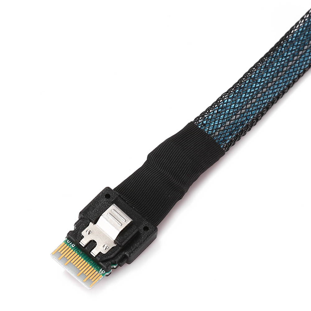 CY U.2 U2 SFF-8639 to Slimline SFF-8654 4i NVME PCIe Cable for M.2 SF-104-0.5M