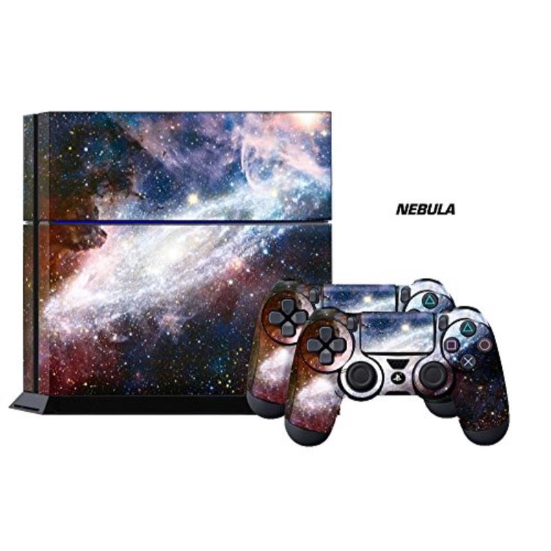 Sony PS4 PlayStation 4 Console Skin plus 2 Controller Skins - Nebula