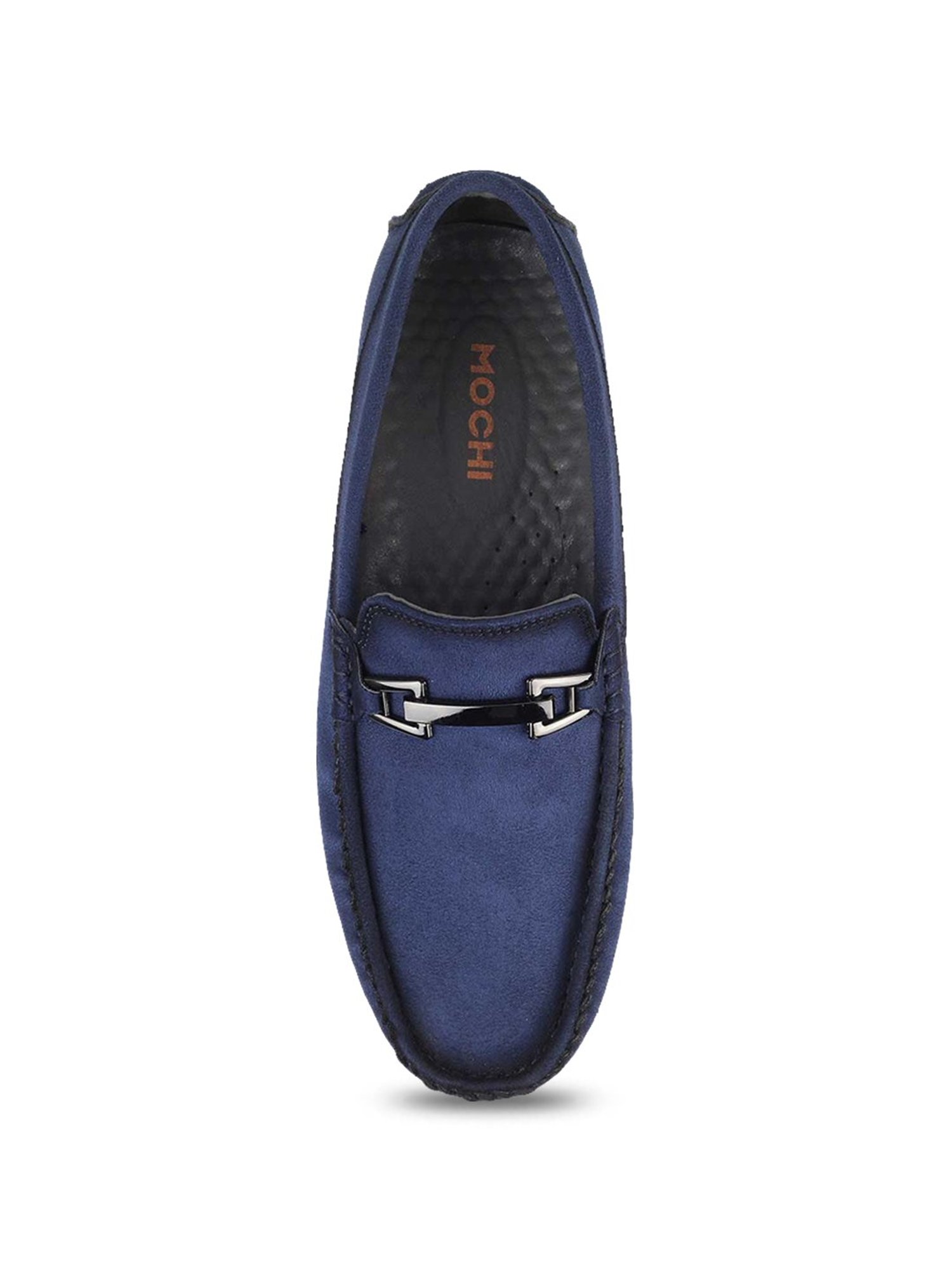 Mochi Men's Navy Casual Loafers