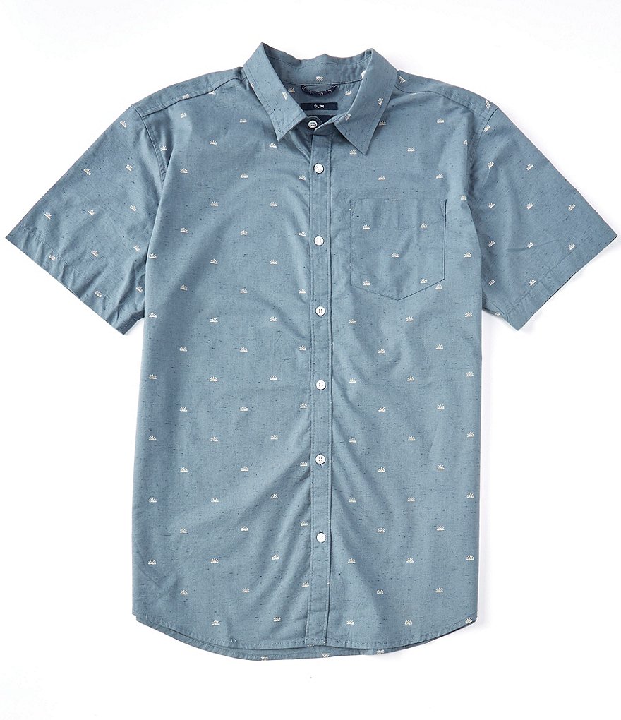 prAna Slim-Fit Salerno Recycled Materials Short-Sleeve Woven Shirt