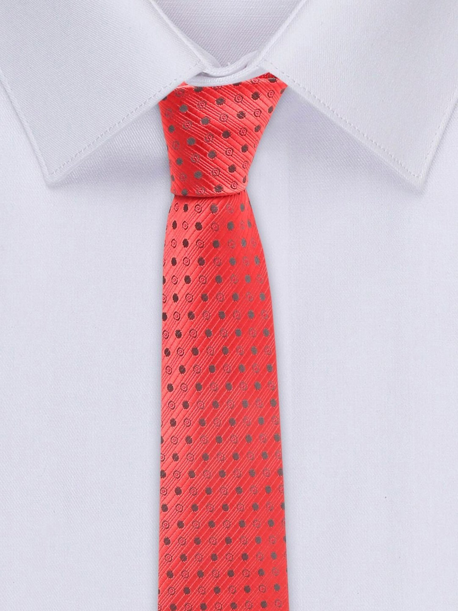 Louis Stitch Red Embroidered Necktie Gift Set - Set of 5