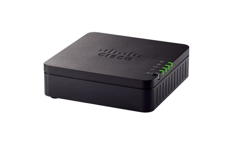 Cisco 2-Port Analog Telephone Adapter For Multiplatform - 1 x RJ-45 - 2 x FXS - Fast Ethernet - Wall Mountable, Desktop