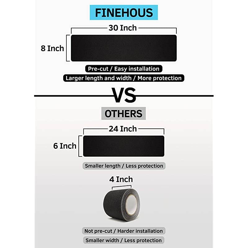 Stair Treads NonSlip Outdoor Tape 10Pack Black AntiSlip Strips