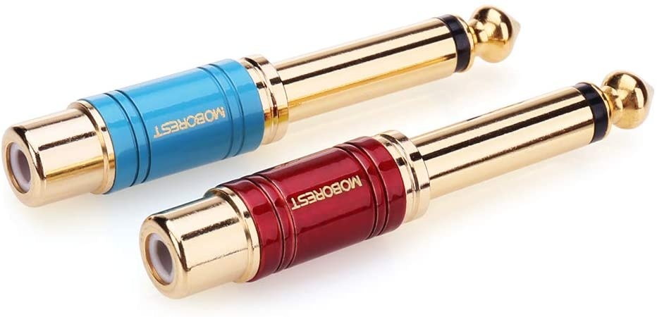 Elite Core SuperFlex Gold SFP-Y15QT Two 1/4-Inch TS to TRS Y Patch Cable 15-Feet