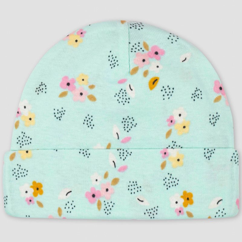 Gerber Baby Girls' 5pk Fox Caps - Pink