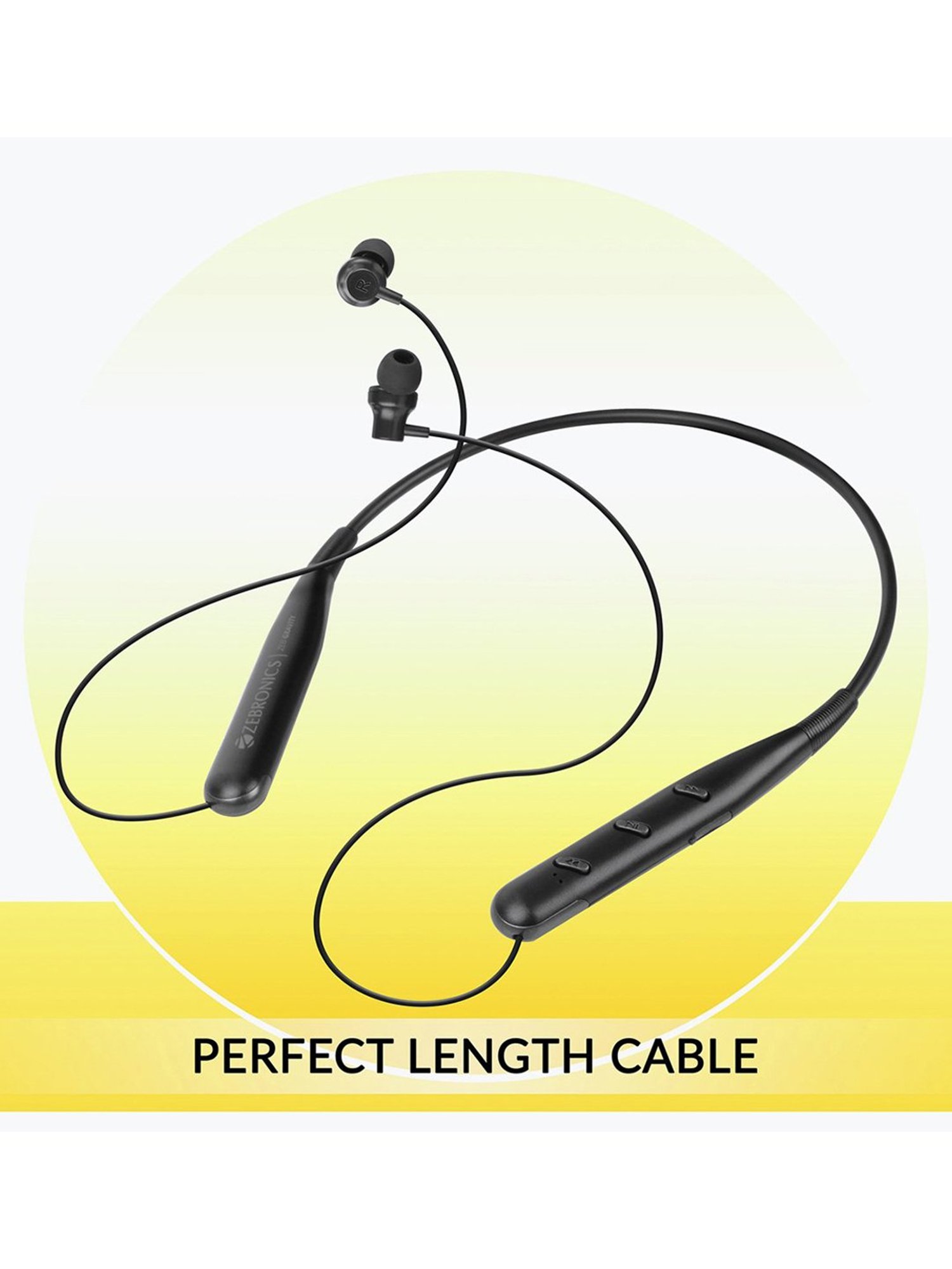 Zebronics Zeb-Gravity Neckband With Mic (Black)