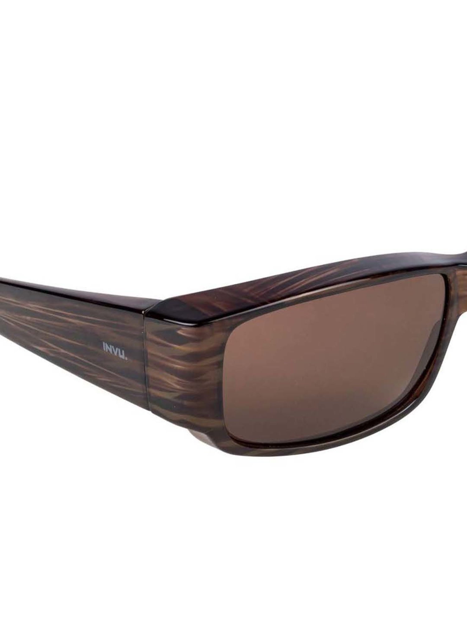 INVU Brown Rectangular UV Protection Sunglasses for Men