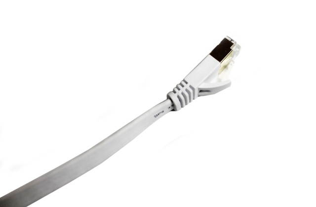 Nexhi UTP Cat 6 Ethernet Cable UnShielded - Ethernet Cable, Faster than Cat5e/Cat5 Network, Flat Cat6 High Speed LAN Wire with Rj45 for Router and Modem (7 feet, White)